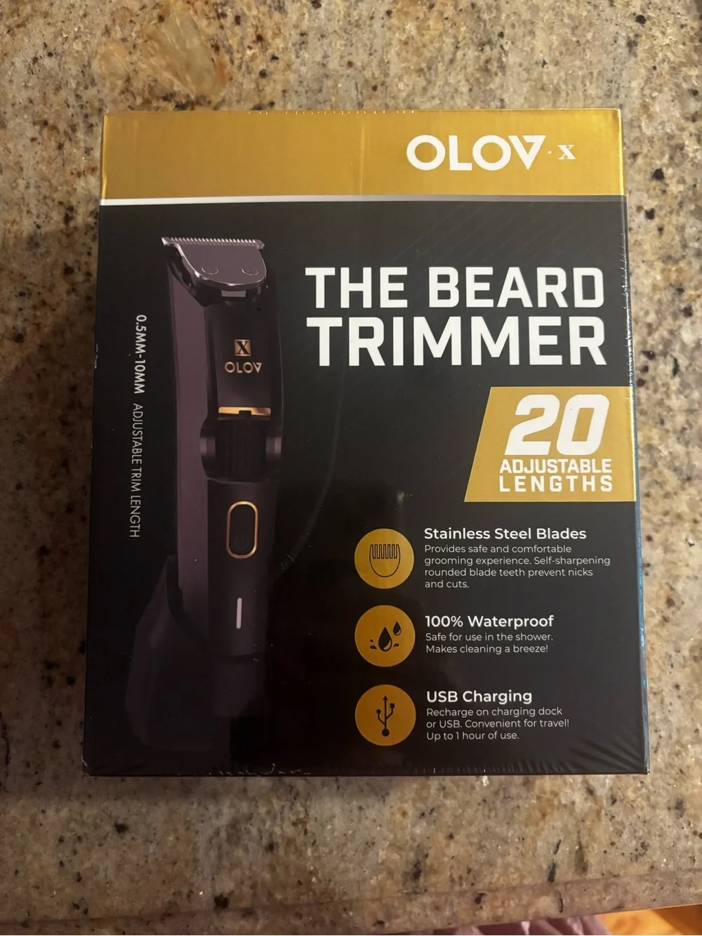 The Beard Trimmer — Black & Gold Grooming Kit